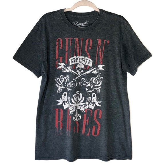 Bravado Tops - Bravado. Guns N Roses Short Sleeve Band Tee.